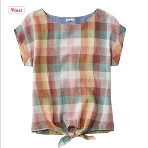 Women's Signature Short-Sleeve Linen Top